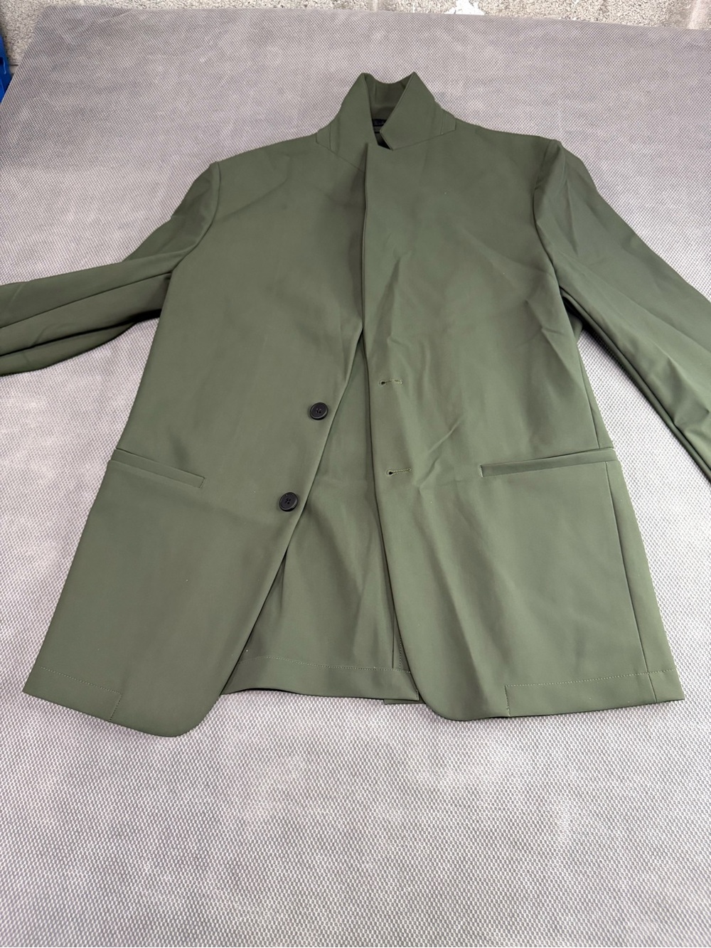 Theory women’s Olive Green Stand-Collar Jacket